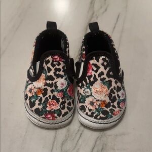 Vans Kids Sneakers with Floral and Leopard Design